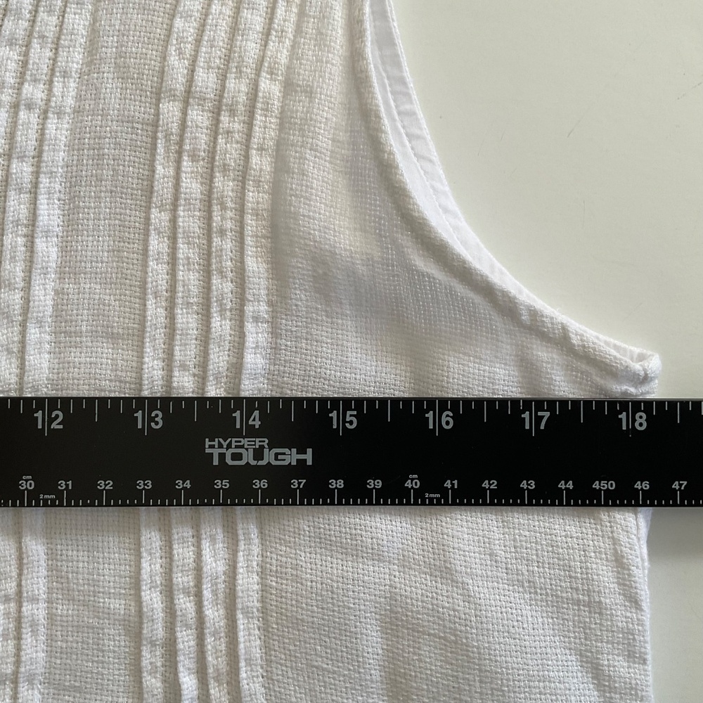 Faherty White Sleeveless Midi Tunic Dress - Picture 6 of 13